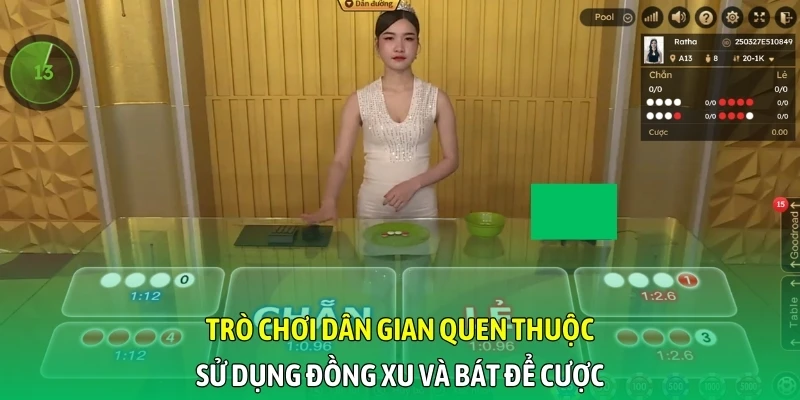 Trò chơi dân gian quen thuộc sử dụng đồng xu và bát để cược